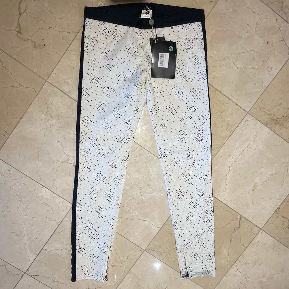 Black and White Pattern Jeans